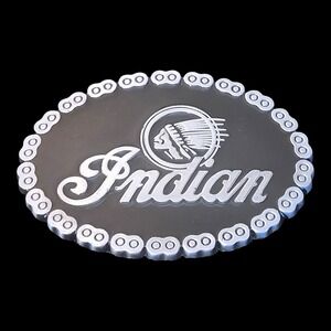 Indian Motorcycle Biker Belt Buckle Metal & Enamel New